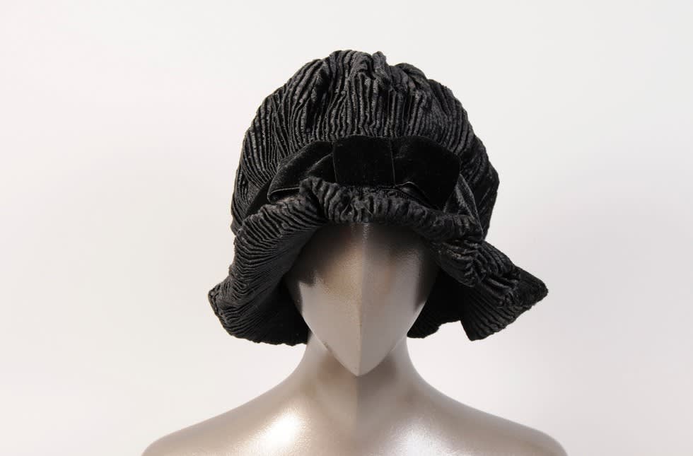  William J., Floppy Striped Velvet Hat 