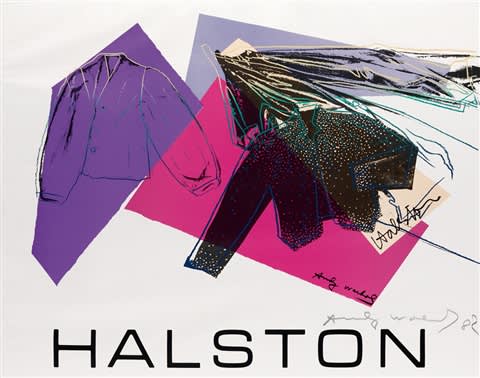  Halston, Advertisement , Andy Warhol 