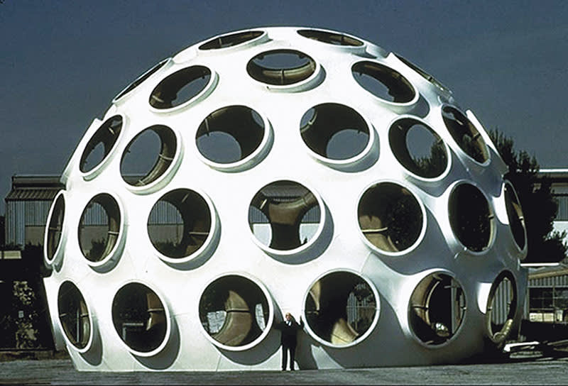 R. buckminster fuller  fly   s eye dome  1961  fabricated ca. 1980