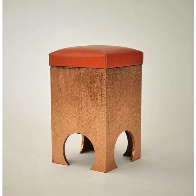Francisco artigas copper clad stool  1960s