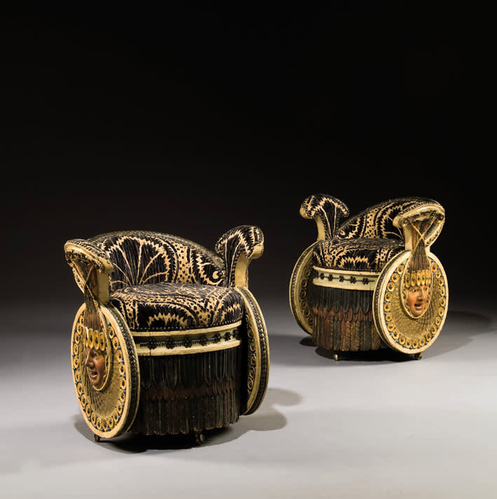 Empire period armchairs  1812