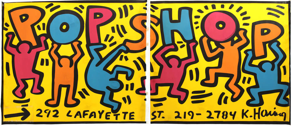  Keith Haring, Pop Shop Billboard, 1986 