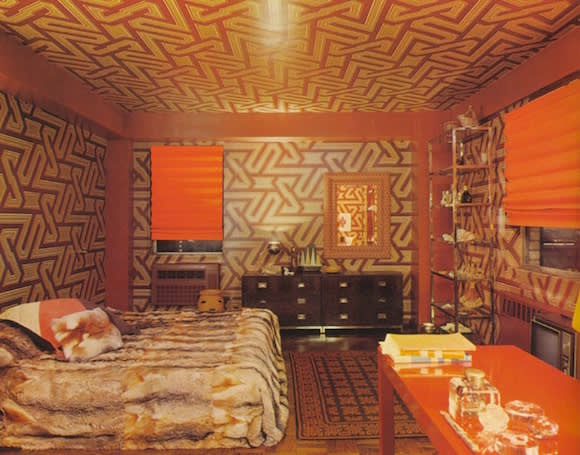 David hicks  manhattan bedroom  1971