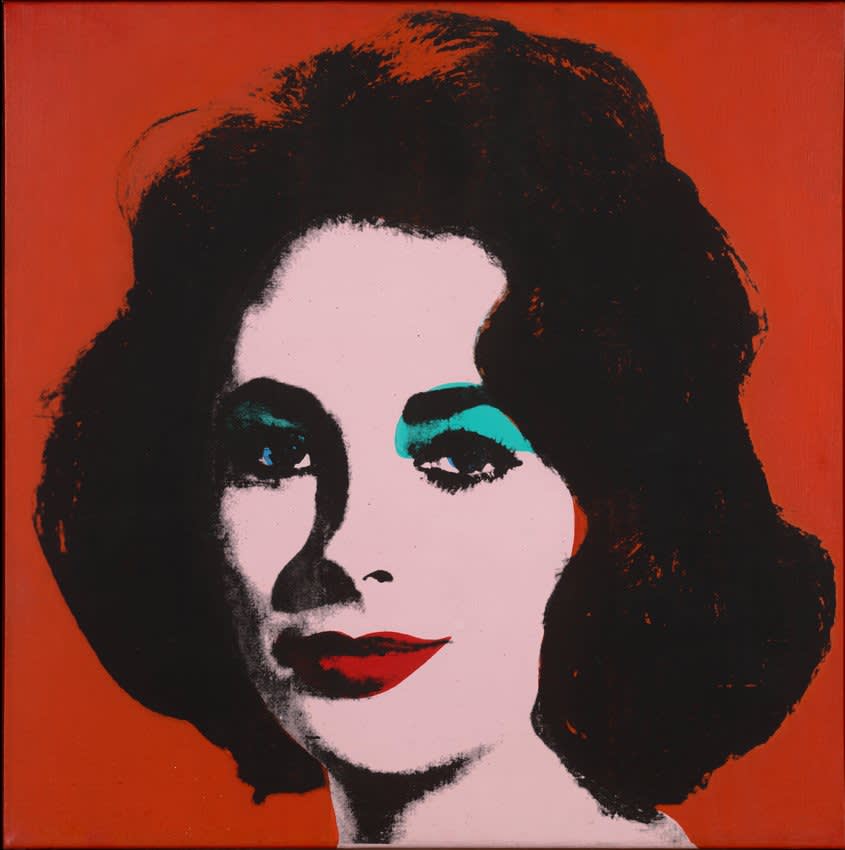 Andy warhol  liz  6  early colored liz   1963