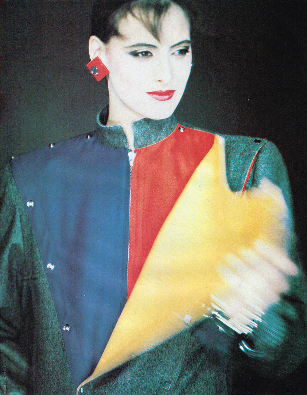 Paolo roversi  ines de la fressange in thierry mugler  1981