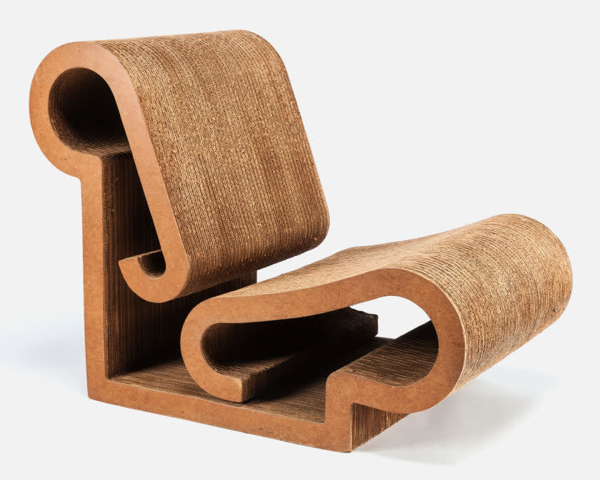  Frank Gehry , 'Contour' Corrugated Cardboard Chair, 1972  