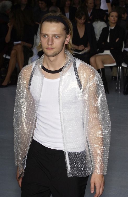Bubble wrap jacket  helmut lang s s 2003 menswear