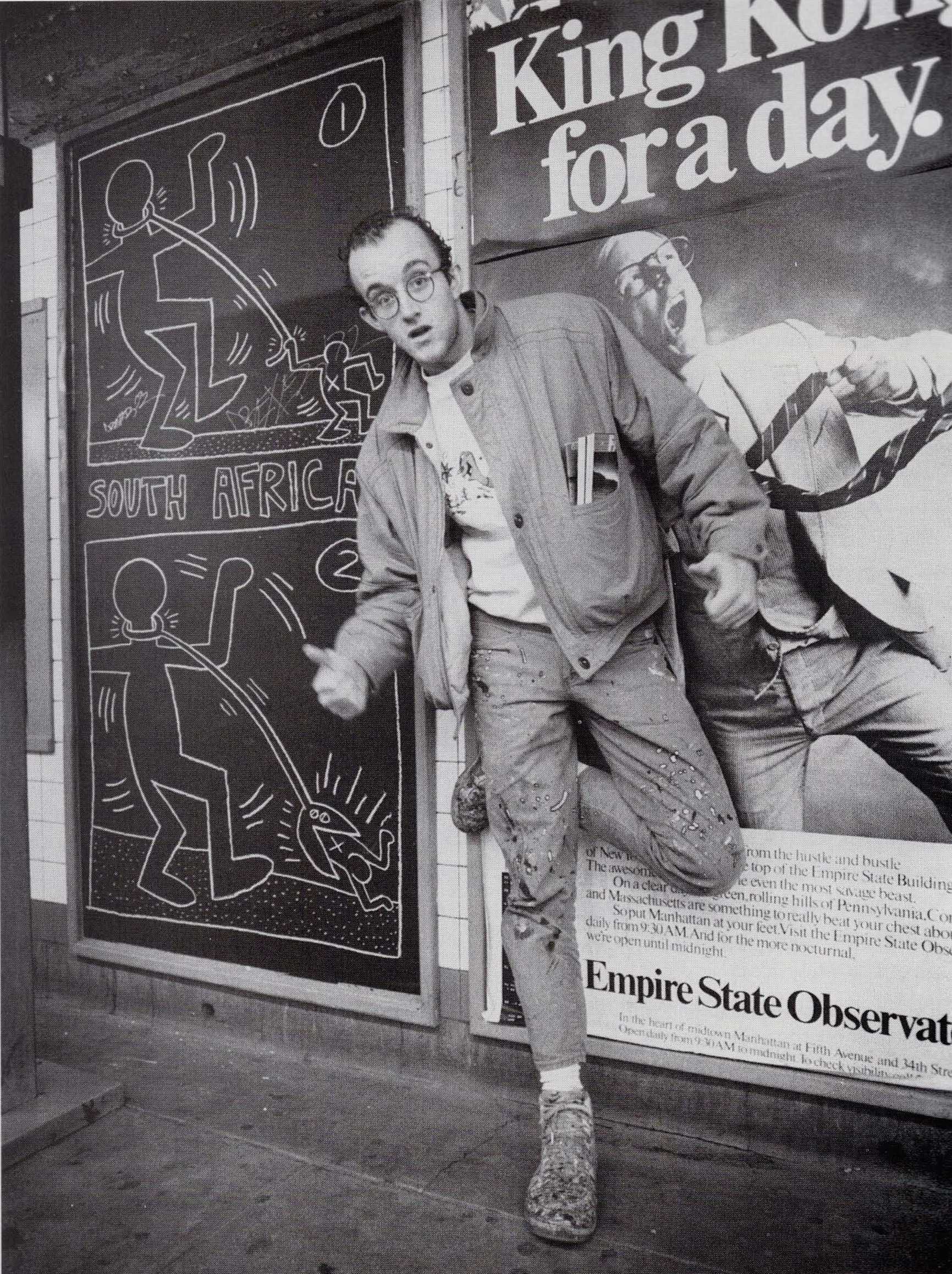 Keith Haring in the Subway - Minnie Muse