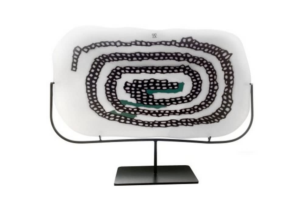  Carlo Scarpa for Venini Murrine Glass, 'Serpente' Plate  