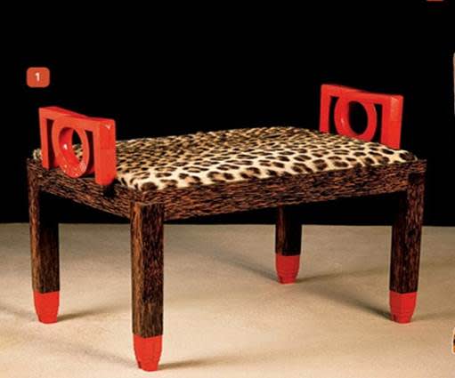 Gustave miklos  foot stool  c.1920