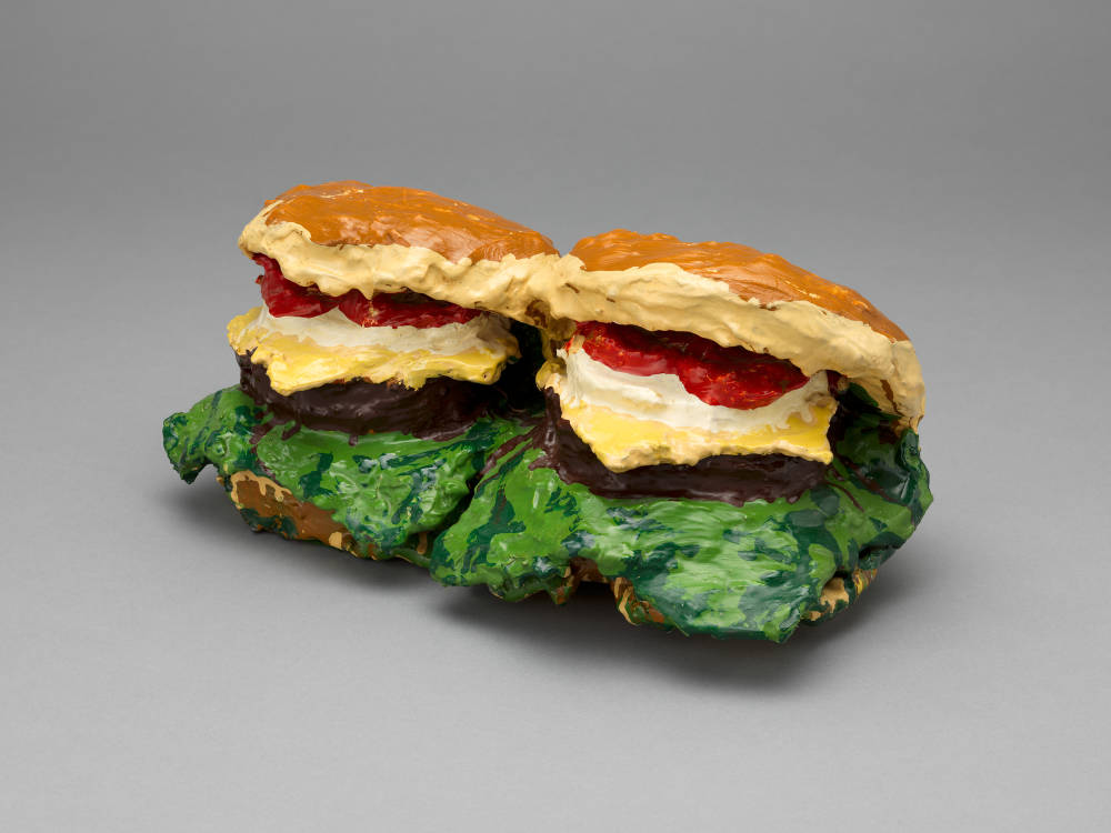  Claes Oldenburg, Two Cheeseburgers, with Everything (Dual Hamburgers), 1962 