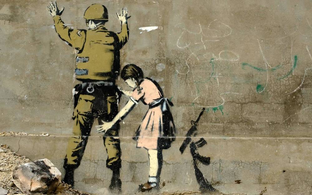  Banksy, Girl Frisking Soldier, 2007 