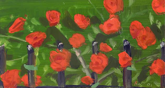 Alex katz  roses  2001