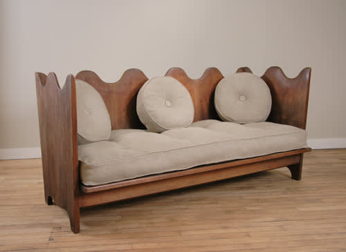 Axel einar hjorth.    uto       sanded solid oak sofa. sweden  1931