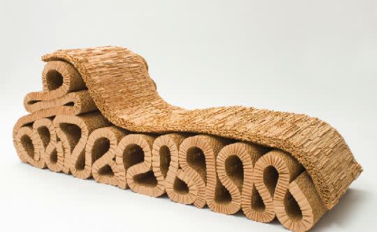  Frank Gehry, Bubbles Lounge Chair, Corrugated Cardboard, 1987 