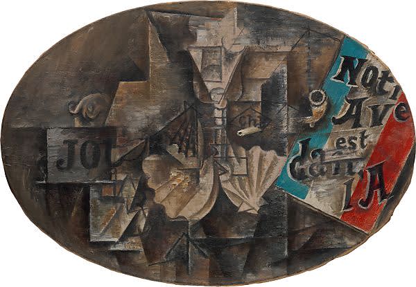  Pablo Picasso, The Scallop Shell, Notre Avenir est dans l'Air, 1912 
