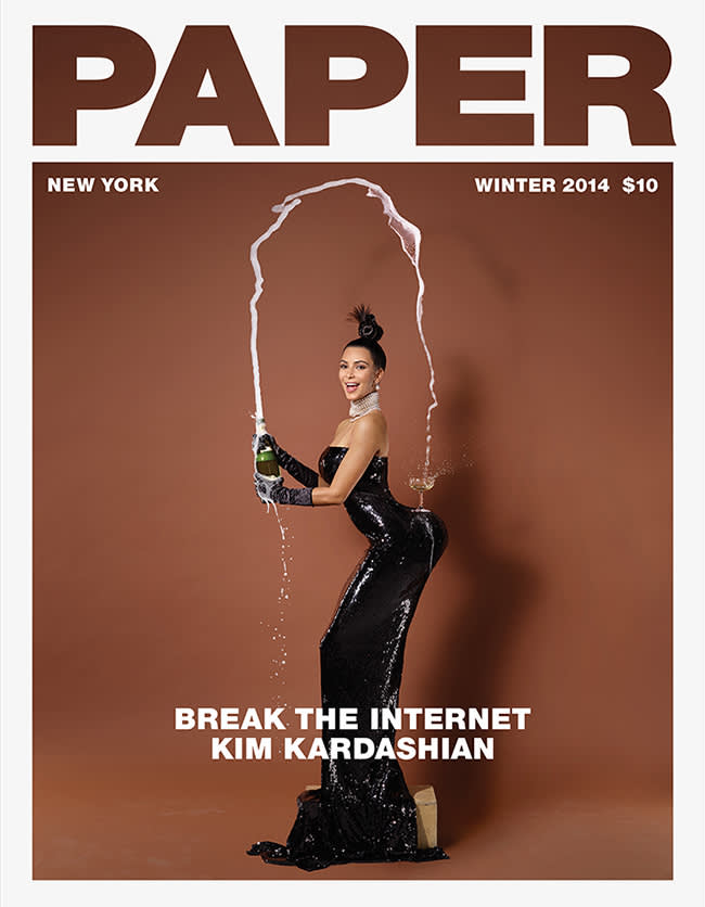  Paper Magazine, Jean-Paul Goude featuring Kim Kardashian, Winter 2014 