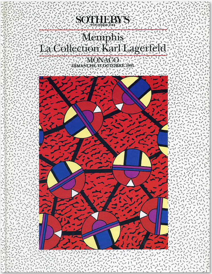  Memphis - The Collection of Karl Lagerfeld, Sotheby's Catalogue 