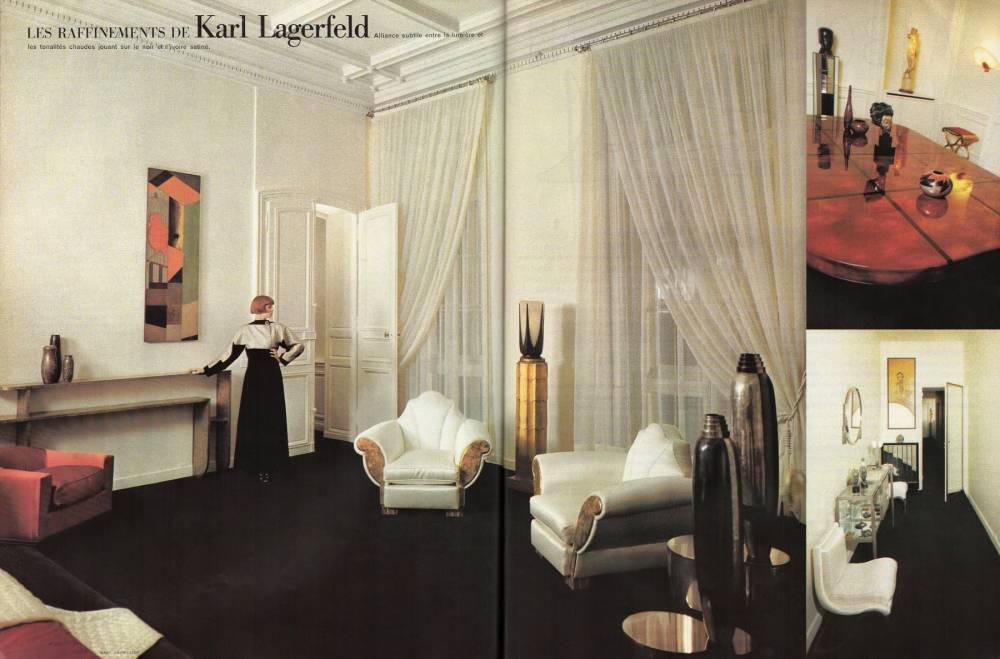  Karl Lagerfeld's Apartment, Art Deco Design, Photographed in the 1970s 