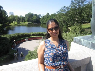 Meghna Sah travelling in Norway 