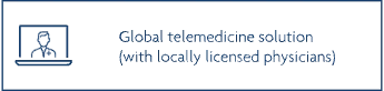 Global telemedicine solution (with locally licensed physicians)