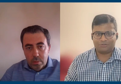 Arpit Khemka and Richard Reyf speaking on a video call