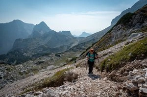 Iliyana Mladenova hiking in the mountains