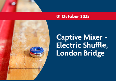 Image of shuffleboard with event title