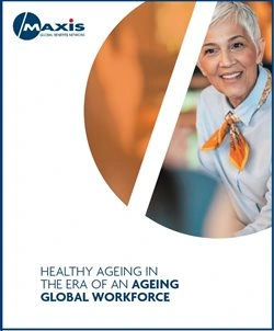 Whitepaper cover: Healthy ageing in the era of an ageing global workforce"