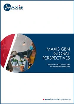 Whitepaper cover: MAXIS GBN global perspectives: COVID-19 and the future of employee benefits