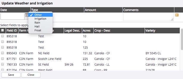 Online-field-manager-weather-and-irrigation