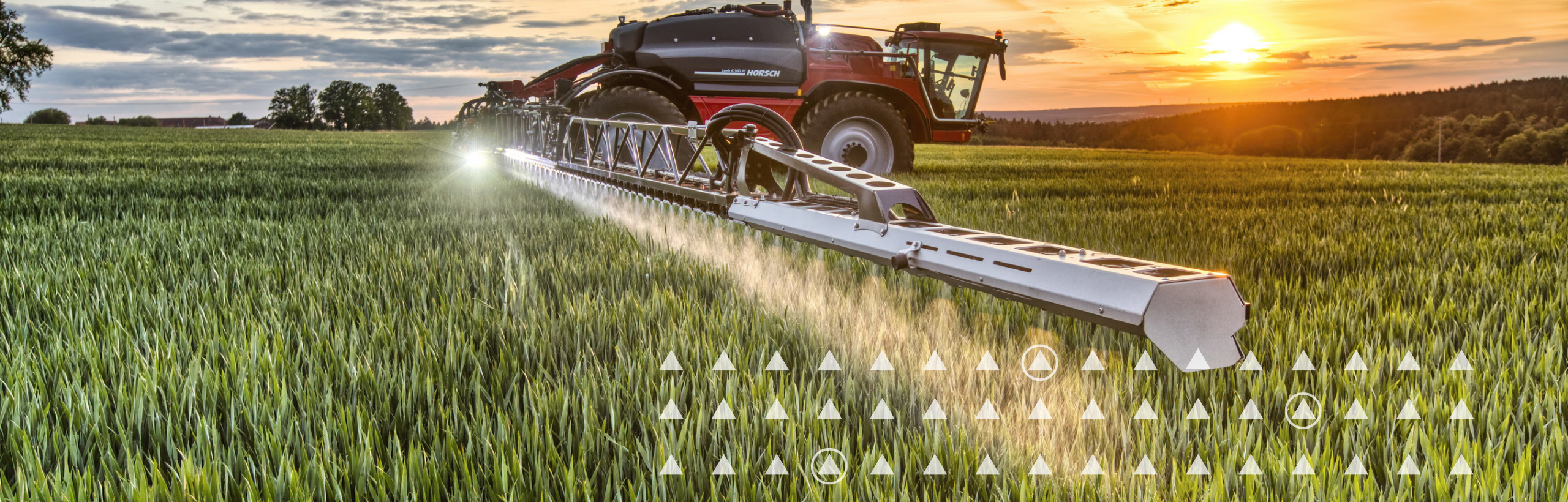 A HORSCH sprayer uses Trimble technology to operate autonomously.