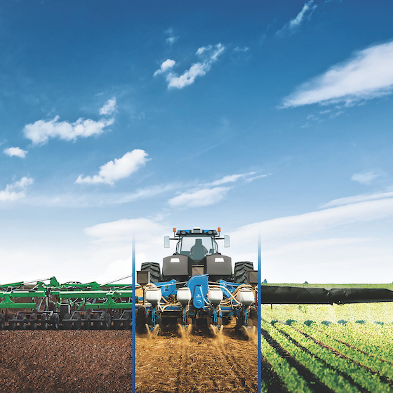 An illustration of how Trimble's Field-IQ and ISOBUS technologies work together to make, planting, crop protection and nutrient management more flexible. 