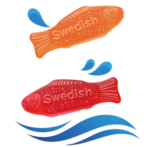 SWEDISH FISH and Friends Soft & Chewy Candy, 12-3.59 oz Bags