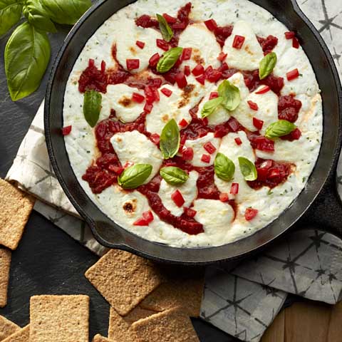 Fresh & Simple, Tomato, Basil and Cheese Snack Ideas