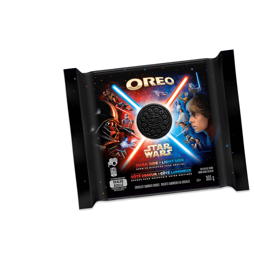 Discover your destiny with Star Wars™️ OREO Cookies, on shelves now!