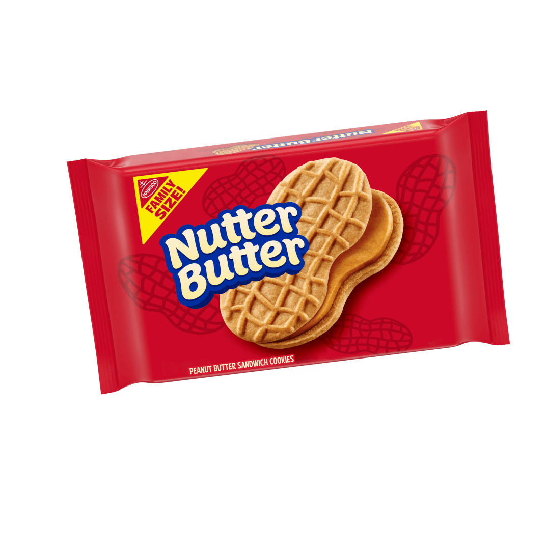 NUTTER BUTTER Peanut Butter Sandwich Cookies - made with real peanut butter!