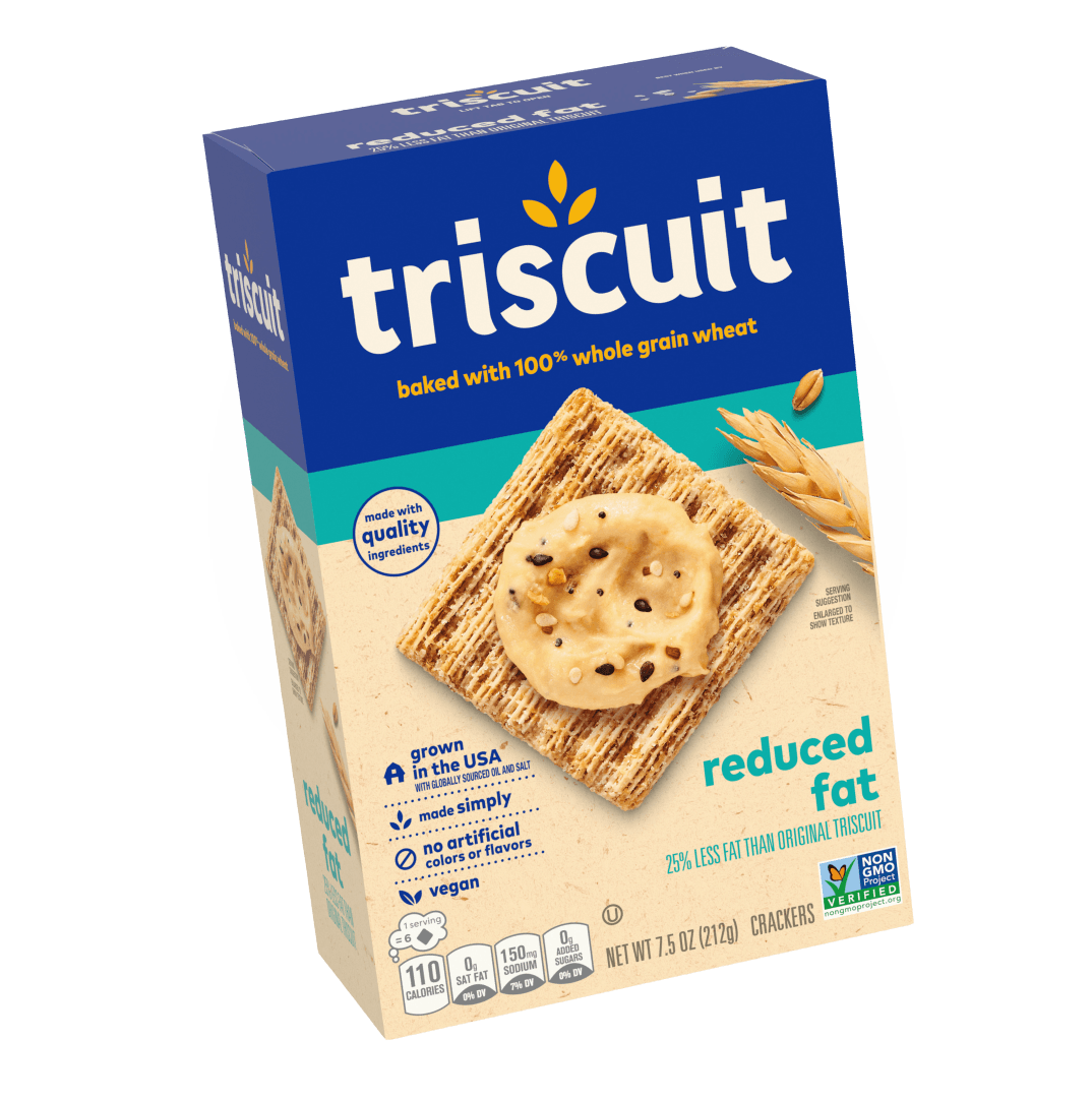 Whole grain goodness with 25% less fat than original Triscuit.