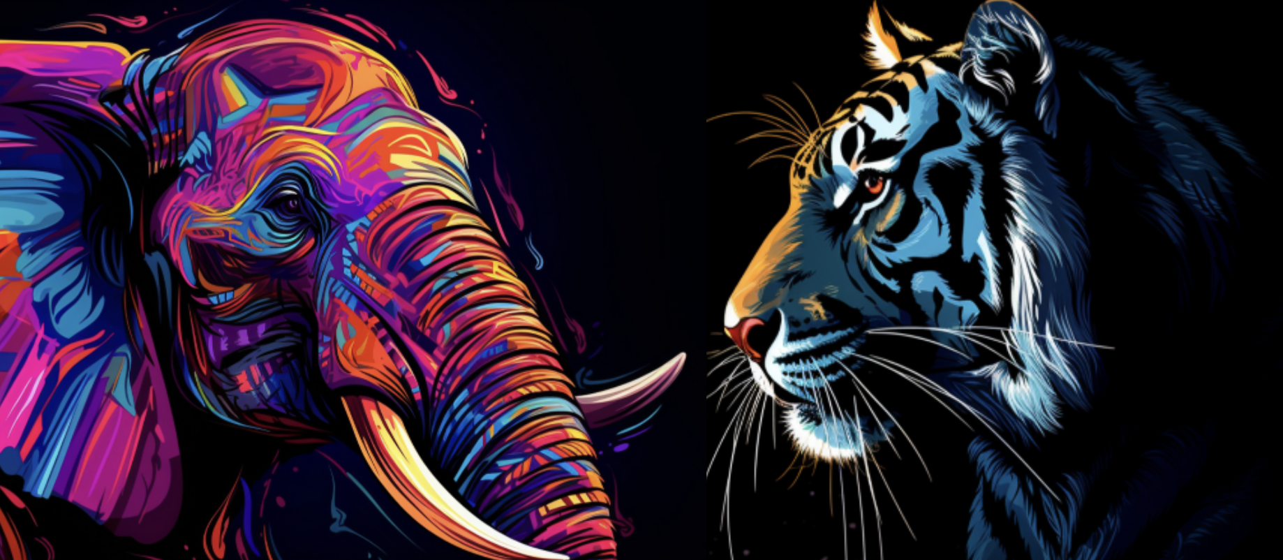 The PostgreSQL elephant vs. the Timescale tiger.