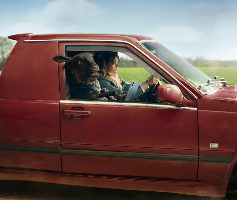 Fåret Frank åker röd EPA