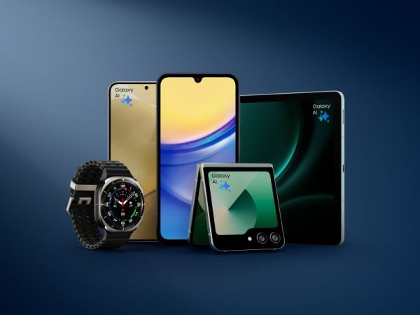 Bild med Samsungprodukter - surfplatta, mobiler, klocka