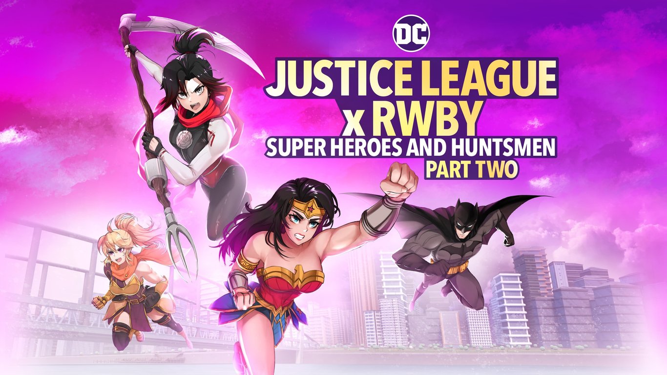 Omslagstitel till Justice League x RWBY: Super Heroes and Huntsmen Part Two