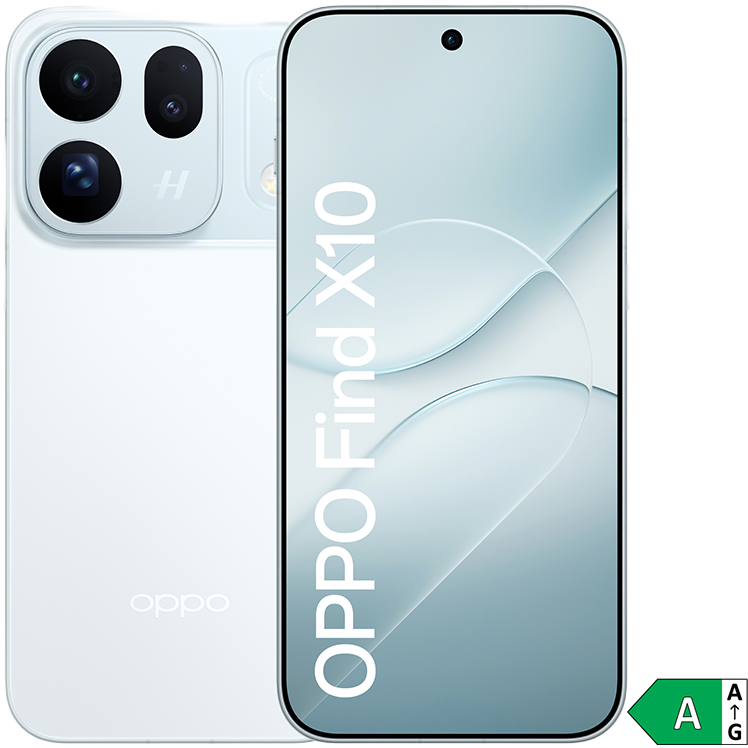OPPO Find X10 blå med energietikett