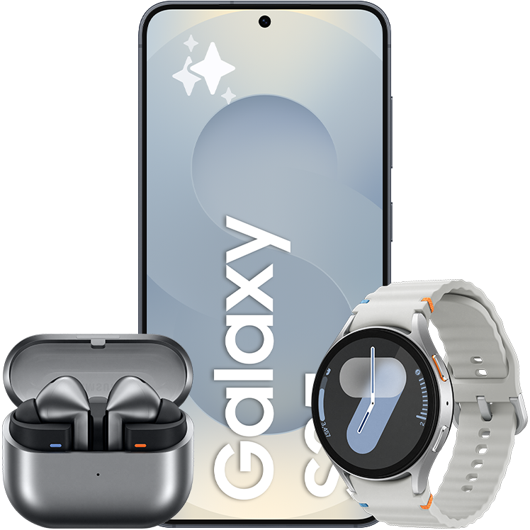 Samsung Galaxy S25 black - campaign Watch7 Buds3 Pro.png