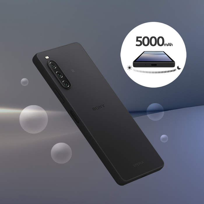 Bild som illustrerar batteritiden på Sony Xperia 10 V
