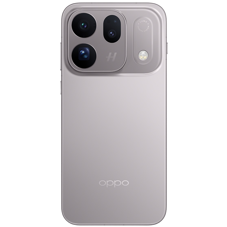 OPPO Find X10 i grått, vy bakifrån