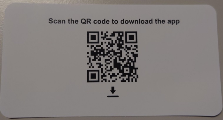 Lapp med QR kod för att ladda ner Huawei AI Life.