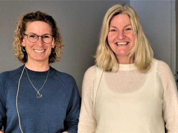 FOTTERAPEUTER: De autoriserte fotterapeutene, Johanne Lier og Karina Solheim er begge ansatt ved Vestfold Ortopediteknikk.