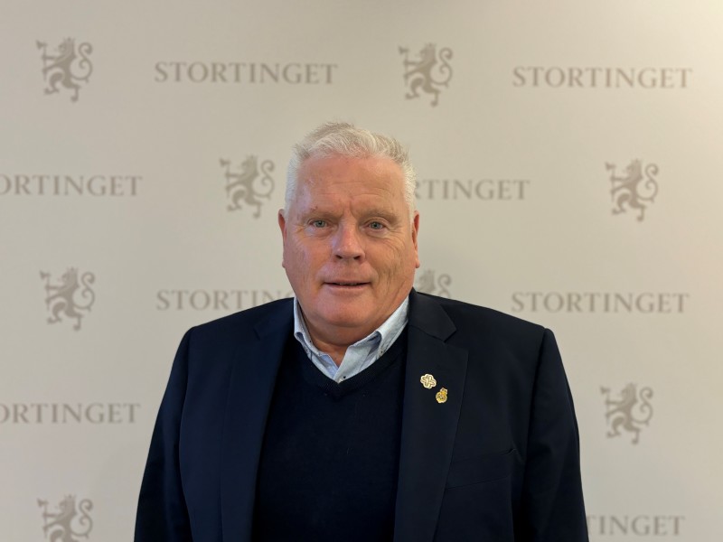 Jan Davidsen på Stortinget. 