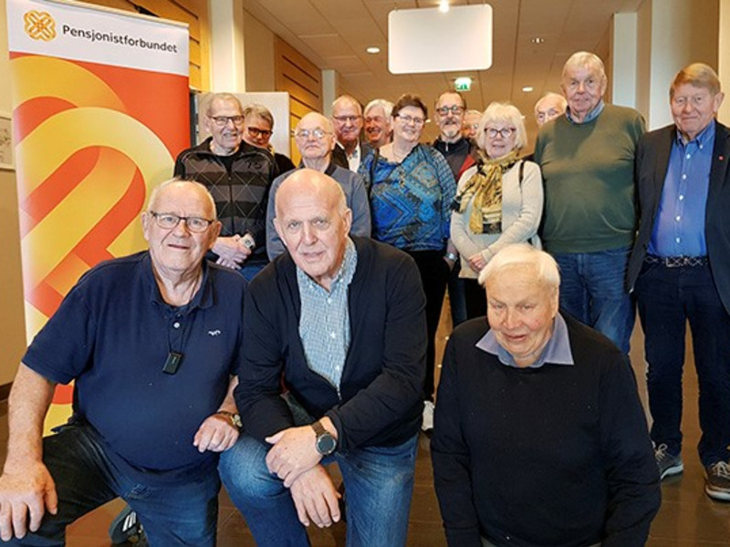 Mange fra Fredrikstads pensjonistforeninger deltok på årsmøtet til Pensjonistforbundet Østfold.